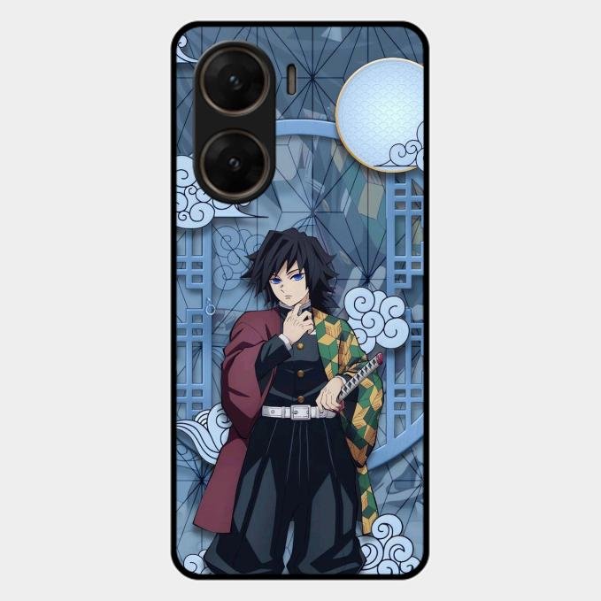 Giyu Tomioka Glass Case Cover For Vivo