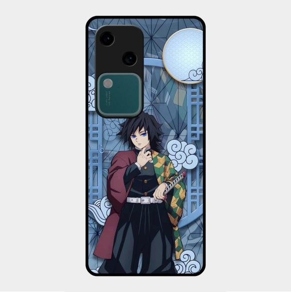 Giyu Tomioka Glass Case Cover For Vivo