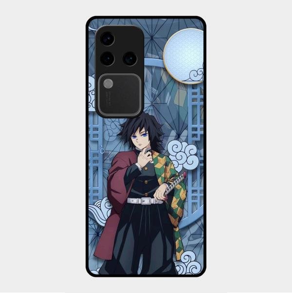 Giyu Tomioka Glass Case Cover For Vivo V30 Pro 5G