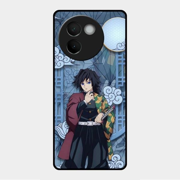 Giyu Tomioka Glass Case Cover For Vivo