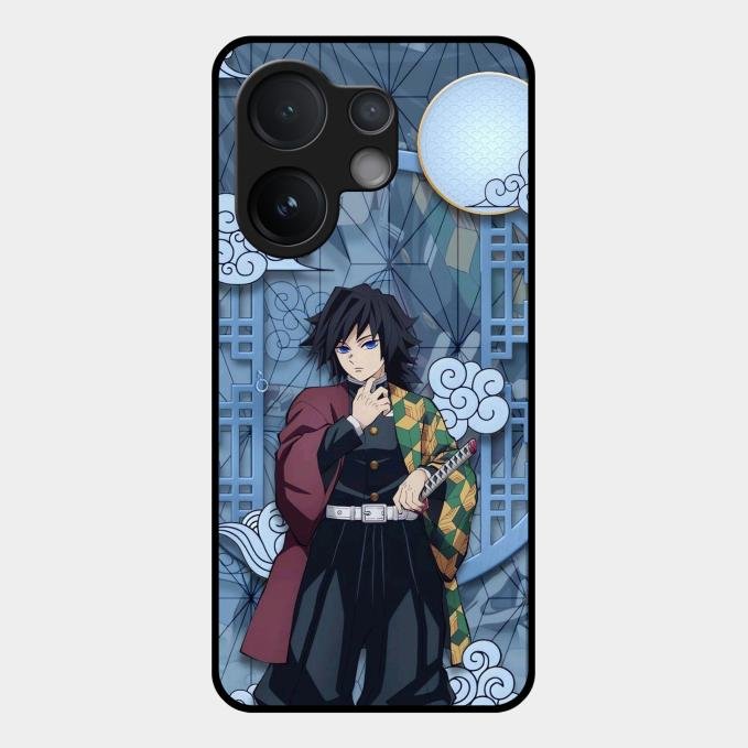 Giyu Tomioka Glass Case Cover For Vivo