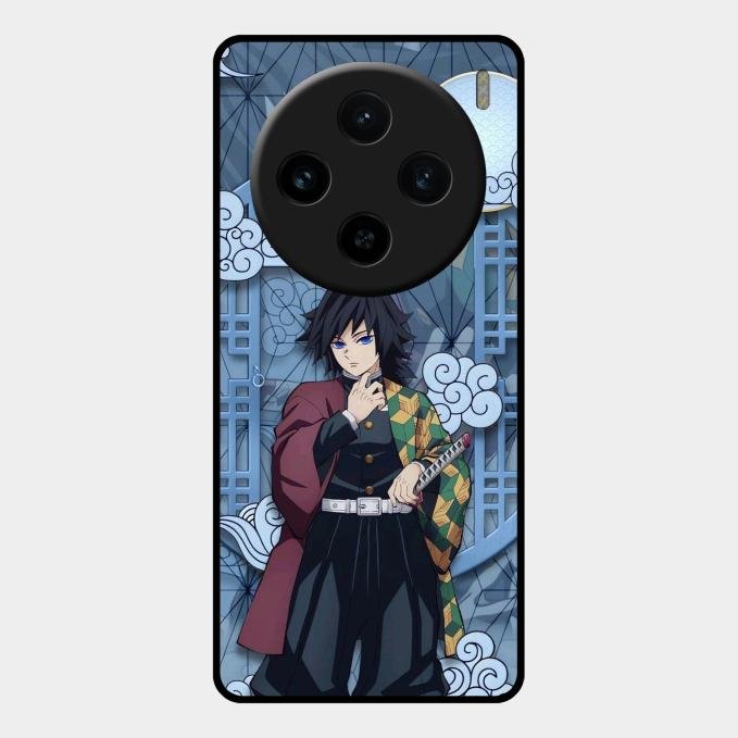 Giyu Tomioka Glass Case Cover For Vivo X100 5G