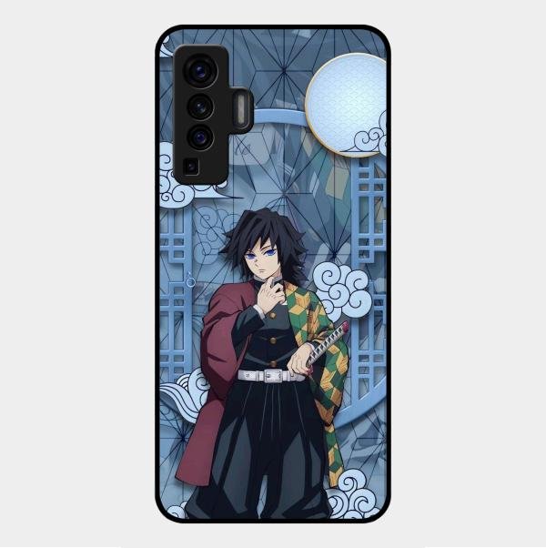 Giyu Tomioka Glass Case Cover For Vivo X50 5G