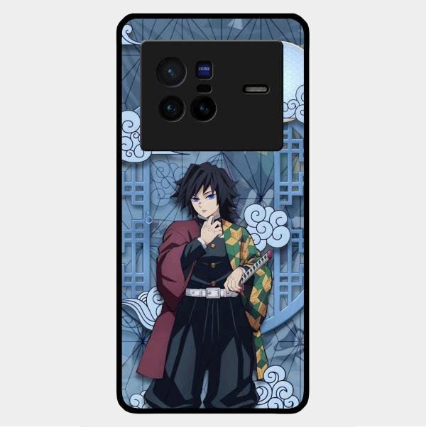 Giyu Tomioka Glass Case Cover For Vivo X80 5G
