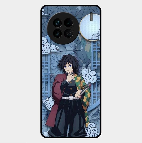 Giyu Tomioka Glass Case Cover For Vivo X90 5G