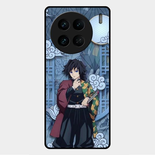 Giyu Tomioka Glass Case Cover For Vivo