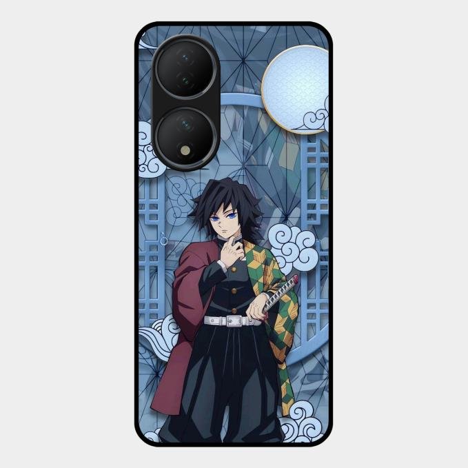 Giyu Tomioka Glass Case Cover For Vivo Y100A 5G