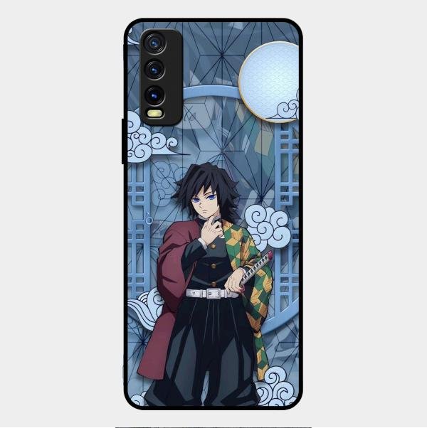 Giyu Tomioka Glass Case Cover For Vivo Y12G
