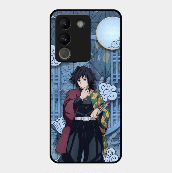Giyu Tomioka Glass Case Cover For Vivo