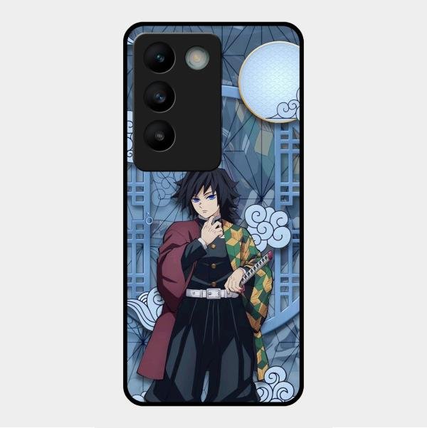 Giyu Tomioka Glass Case Cover For Vivo Y200E 5G