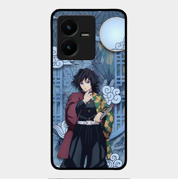 Giyu Tomioka Glass Case Cover For Vivo Y22