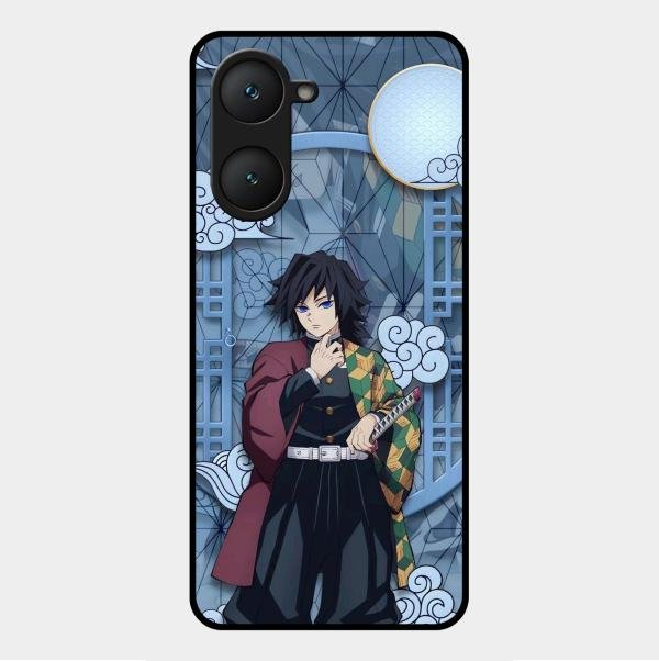 Giyu Tomioka Glass Case Cover For Vivo
