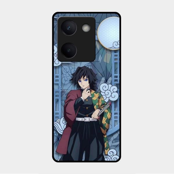 Giyu Tomioka Glass Case Cover For Vivo