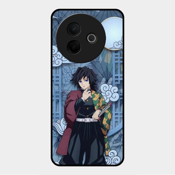 Giyu Tomioka Glass Case Cover For Vivo