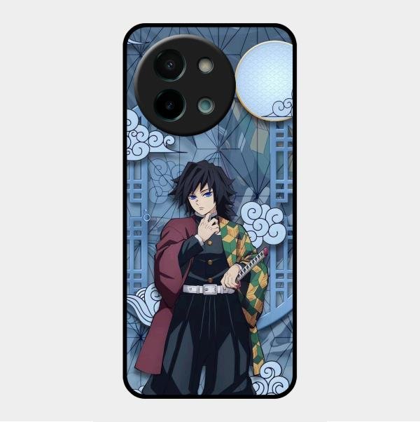Giyu Tomioka Glass Case Cover For Vivo Y58 5G