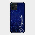 Glitter Customize Glass Case Cover Blue For Nothing Phone 2