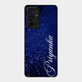 Glitter Customize Glass Case Cover Blue For Oneplus 9Rt 5G