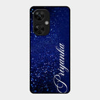 Glitter Customize Glass Case Cover Blue For Oneplus Nord Ce 3 Lite 5G