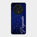 Glitter Customize Glass Case Cover Blue For Oppo F27 5G