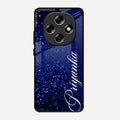 Glitter Customize Glass Case Cover Blue For Oppo F31 Pro 5G