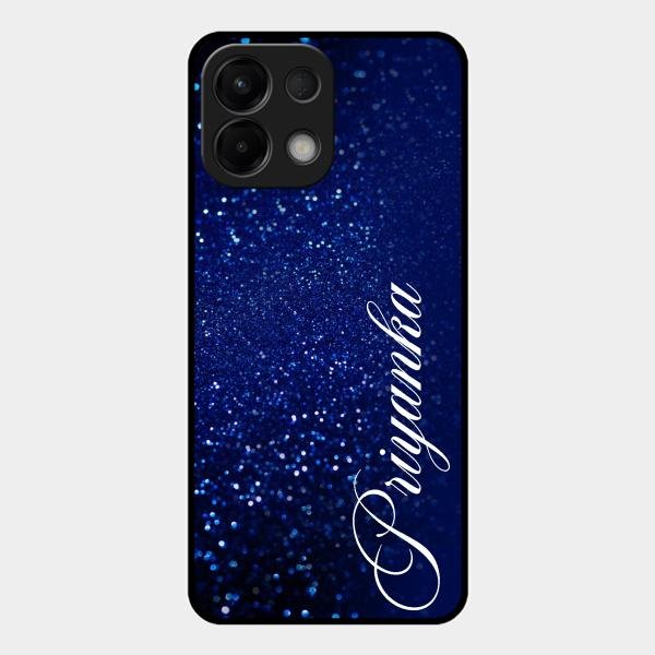 Glitter Customize Glass Case Cover Blue For Oppo K13 5G