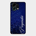 Glitter Customize Glass Case Cover Blue For Oppo K13 Turbo 5G