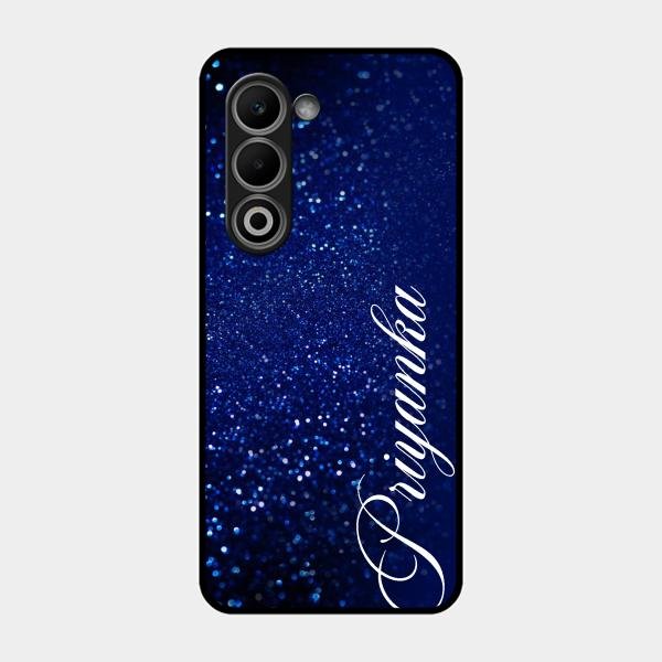 Glitter Customize Glass Case Cover Blue For Oppo K13X 5G