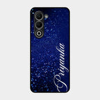 Glitter Customize Glass Case Cover Blue For Oppo K13X 5G