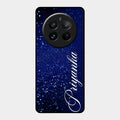Glitter Customize Glass Case Cover Blue For Realme 12 Pro Plus 5G