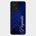 Glitter Customize Glass Case Cover Blue For Realme 9 Pro Plus 5G
