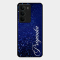 Glitter Customize Glass Case Cover Blue For Realme C75 5G