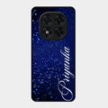 Glitter Customize Glass Case Cover Blue For Redmi Note 15 Pro Plus 5G