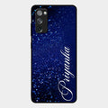 Glitter Customize Glass Case Cover Blue For Samsung Galaxy S20 Fe 5G