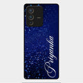 Glitter Customize Glass Case Cover Blue For Vivo V23 Pro 5G