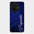 Glitter Customize Glass Case Cover Blue For Vivo Y39 5G