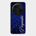 Glitter Customize Glass Case Cover Blue For Xiaomi 14 Ultra