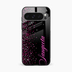 Glitter Customize Glass Case Cover Pink For Google Pixel 10 Pro