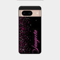 Glitter Customize Glass Case Cover Pink For Google Pixel 8 5G