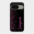 Glitter Customize Glass Case Cover Pink For Google Pixel 9 5G