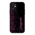 Glitter Customize Glass Case Cover Pink For iPhone 12