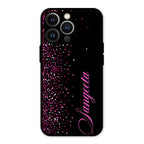 Glitter Customize Glass Case Cover Pink For iPhone 13 Pro Max