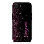 Glitter Customize Glass Case Cover Pink For iPhone 16e
