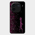 Glitter Customize Glass Case Cover Pink For Iqoo 12 5G