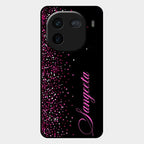 Glitter Customize Glass Case Cover Pink For Iqoo 12 5G