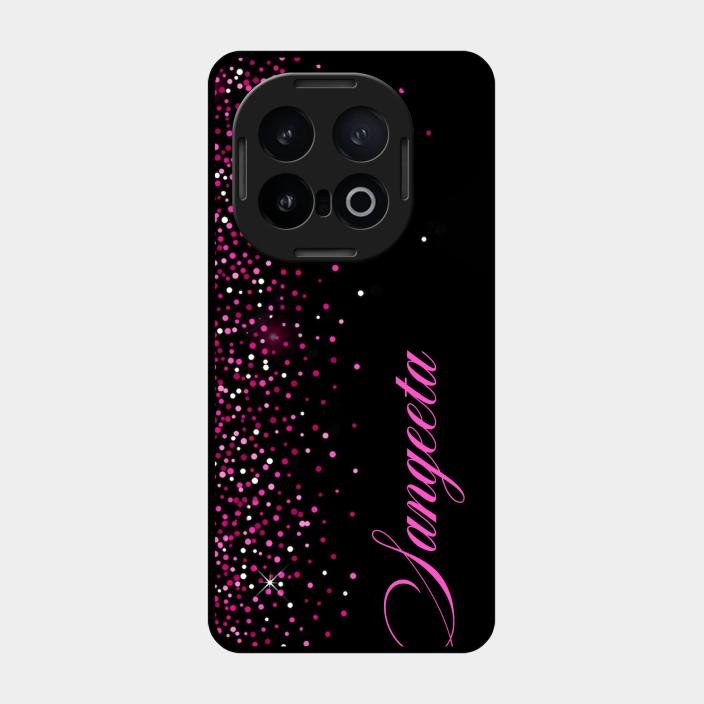 Glitter Customize Glass Case Cover Pink For Iqoo 13 5G