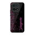 Glitter Customize Glass Case Cover Pink For iQOO 15 5G