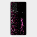 Glitter Customize Glass Case Cover Pink For Iqoo 7 Legend 5G