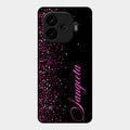 Glitter Customize Glass Case Cover Pink For Iqoo Neo 10R 5G