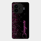Glitter Customize Glass Case Cover Pink For Iqoo Neo 10R 5G