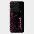 Glitter Customize Glass Case Cover Pink For Iqoo Neo 6 5G